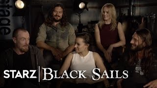 Black Sails  The Cast Answer Your Questions  STARZ [upl. by Enelrats]