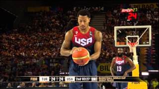 TurkeyUSA 4035 FIBA Basketball World Cup  2nd Quarter [upl. by Meaghan]