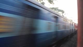 Superb Controlling by PGT divn 12218 Kerala Sampark Kranti overtakes KannurAlappuzha exp [upl. by Nillor]