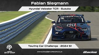 iRacing  24S1  Hyundai Veloster TCR  Touring Car Challenge  Suzuka  FS [upl. by Kasper197]