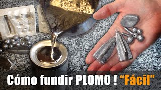 Cómo Fundir PLOMO en casa para pescar FÁCIL [upl. by Akire]