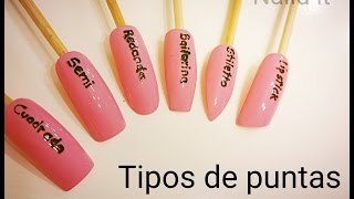 Como limar uñas en diferentes formas by Lizy [upl. by Waller]