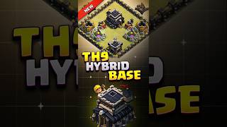 INSANE TH9 Hybrid BASE ⚒️clashofclans th9 cocbases th9bases th9hybridbase coc pushbase [upl. by Bartholomeo]