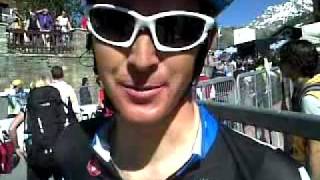 Pete Stetina GarminCervelo talks after stage 20 of the Giro dItalia to Sestriere [upl. by Chrysa]