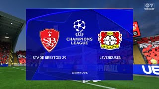 Stade Brestois vs Bayer 04 Leverkusen 23102024 UEFA Champions League FC 25 [upl. by Avlis]