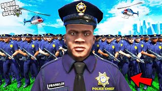 Franklin Becomes The Chief Of Police in GTA 5 [upl. by Ayetal24]