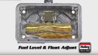 How To Adjust Fuel And Float Level On Holley Carbs [upl. by Trebloc]