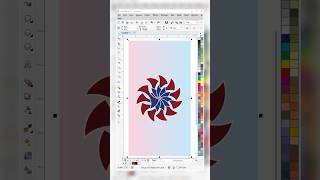 Treating Round Design in Coreldraw shortsfeed ytshorts graphicdesign vectorgraphics shorts [upl. by Hudson]