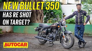 Royal Enfield Bullet 350 review  How close to the Classic  First Ride  Autocar India [upl. by Brom]