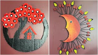 DIY Tree amp House Wall Decor  Sun amp Moon Art  Stunning Handmade Crafts [upl. by Ahcsim]