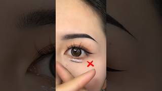 It turns out that drawing eye bags can really make your eyes look bigger makeuptutorial eyemakeup [upl. by Chapel28]