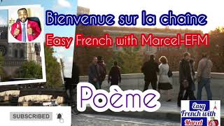 Poème N°1 Conjuger nest pas Sorcier avec Prof Marcel Easy French with MarcelEFM [upl. by Ahsiekat]