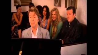 David Bowie and Ricky Gervais  quotChubby Little Loserquot from Extras AUDIO EDIT ONLY [upl. by Llenrev]