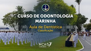 Curso de Odontologia Marinha 2023  Aula de Dentística  Classificação [upl. by Orpah]