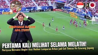 🔴SEOLAH TAK PERCAYA  Segitunya Reaksi Pelatih Jepang Lihat Lemparan Arhan Jadi Gol Ke Gawang Timnya [upl. by Jann]