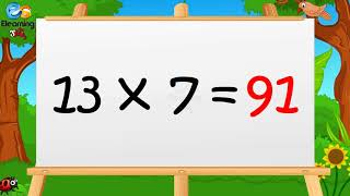 Learn Multiplication Table of Thirteen13 x 1  13  13 Times [upl. by Fayth349]