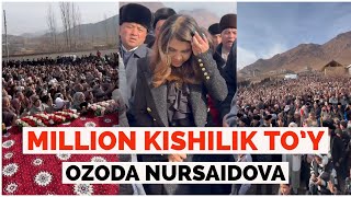 QOYIL OZODA NURSAIDOVA TOJIKISTONDA MILLION KISHILIK TOYDA XIZMATDA MASHALLOH EL SUYGAN XONANDA [upl. by Boycie599]