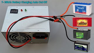 12V Battery Charging Auto Cut Off  250Ah 200Ah 150Ah 100Ah 40Ah 7Ah Battery Charging AutoCut [upl. by Alur201]