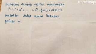 Cara Pembuktian rumus dengan induksi matematika [upl. by Nylhtak278]