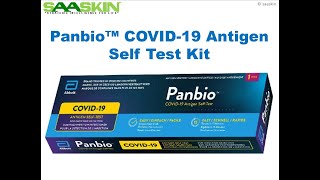 Abbott Panbio™ COVID19 Antigen Self Test Kit  Testing Procedure [upl. by Quent]