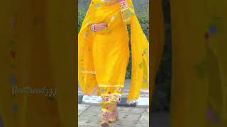 Beautiful yellow suit design with lace kurti suit palazzo design shorts [upl. by Chem]