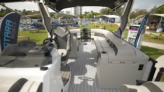 A walkthrough of the 2024 Naxos Pontoon by Montara Boats [upl. by Aken]