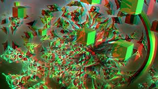 World Of Cubix  3D anaglyph fractal animation in HD [upl. by Moshe]