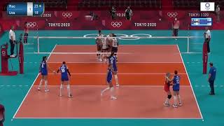 USA vs ROC Russia  JJOO Tokyo  Voleibol Femenino 2021 [upl. by Oned]