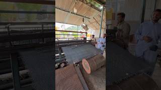 The steel wire mesh making process [upl. by Lecram]