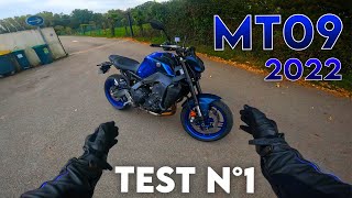 YAMAHA MT09 2022  UNE MOTO IDÉALE POUR SE RÉGALER EN A2 ✅  TEST N°1 [upl. by Ennair]