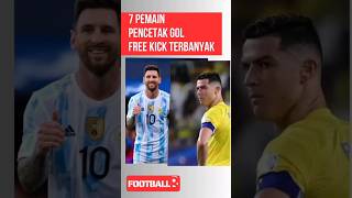 7 Pemain dengan gol free kick terbanyak football beritabolamuterbaruhariini [upl. by Laina]