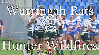 Warringah Rats Vs Hunter Wildfires  2022 Shute Shield R8 Highlights [upl. by Yniatirb750]