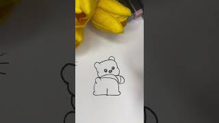 Inchpes nkarel arjuk 🐻 art նկարչություն drawing нарисовать sketch рисую portrait [upl. by Hilliary]