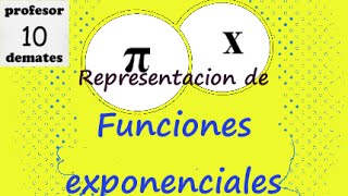 Representación de funciones exponenciales ejercicios 01b [upl. by Eiramanig]