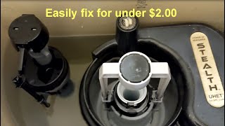 How to Fix Niagara Stealth Toilet for under 200  Hissing Noise amp slow water fill with weak flush [upl. by Ybroc882]