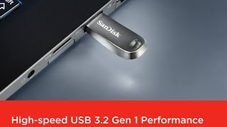 SanDisk Ultra Pendrive 128Gb 400Mbs File Transfer SpeedUSB 32Unboxing metal Frame [upl. by Prissy]