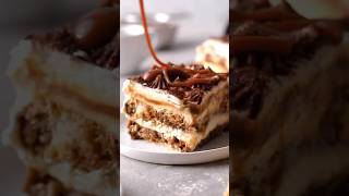 Caramel tiramisu asmr recipe asmrfood asmrrecipes trending [upl. by Lowe338]