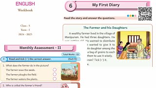 EE 5th standard English work book answers unit 6 My First Diary [upl. by Chelsae]