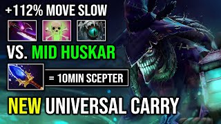 WTF 112 MOVE SLOW Universal Carry 7 Slotted Skadi Dazzle Solo Mid Against Huskar Dota 2 [upl. by Rebah]