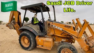 day in the life Saudi Arabia  saudi arabia vlog indian  saudi arabia driving vlog  worked in JCB [upl. by Retsub]