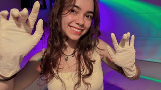 ASMR  Fazendo sua limpeza de pele na clínica dermatológica [upl. by Nahtanoj]