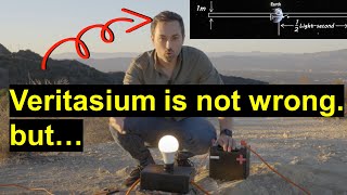 Veritasiums Big Misconception About Electricity video and the point about Poynting [upl. by Ambur]