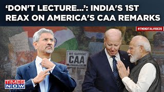 India Pulls Up US For CAA Remarks  Dont Lecture Says MEA After Amit Shah Slammed Foreign Media [upl. by Emsoc]