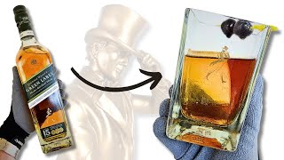 Cutting a Johnnie Walker Green Label Scotch Bottle [upl. by Talanta92]