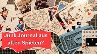 Ein Junk Journal aus alten Spielen So hauchen wir ihnen wieder neues Leben ein schweizer deutsch [upl. by Bork]