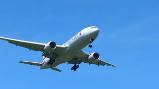 Here is the American 777 200 in Heathrow Sunday 2 June 2024 [upl. by Dragon472]