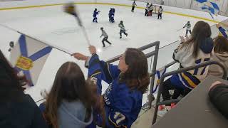 London vs Nova Scotia Won 43 Eastern Canadian Ringette Championships 2023 Period 1 [upl. by Ycam]