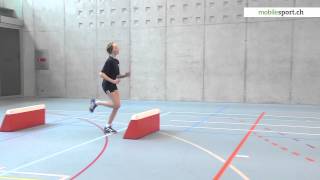 Leichtathletik  Tests 41 Hindernislaufen  Niveau 4 U12U14 [upl. by Airdna]