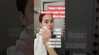 Thayers Natural Remedies Facial Toner Witch Hazel Aloe Vera Formula Review [upl. by Davin]