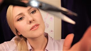 ✂️ Sleepinducing Haircut 💇 ASMR  Shampoo  Page Flipping  Scissors [upl. by Loggins]